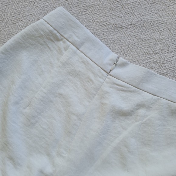 Tiger Mist high waisted wide leg pants | off-white sz small classic chic womens - Picture 15 of 16